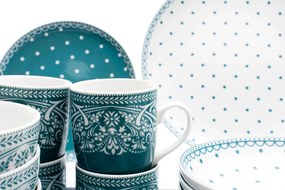 Thun 1794 Jídelní souprava, Kodaň, petrolej, karlovarský porcelán, Thun, 30 d.