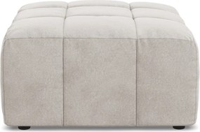 Béžová zamatová podnožka Aloha – Makamii