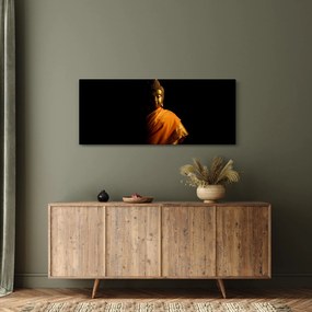 Obraz - Zlatá socha Budhu (120x50 cm)