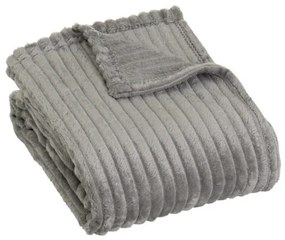 Sivá deka z mikroplyšu 130x160 cm Fur Velvet – Casa Selección