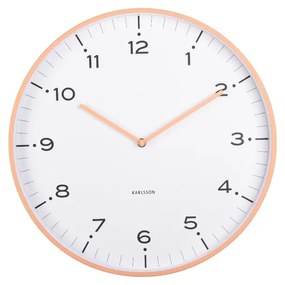 Karlsson 6011OR dizajnové nástenné hodinyoranžová, pr. 40 cm