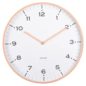 Karlsson 6011OR dizajnové nástenné hodinyoranžová, pr. 40 cm