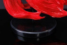 Stolná lampa ryba Crowntail 65cm čierna červená