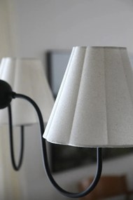 Béžové kovové závesné svietidlo s textilným tienidlom Veya – Markslöjd