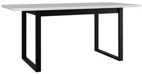 Rozkladací jedálenský stôl Elarna 80 x 140 180 III (dub artisan + čierna) (pre 4-8 osôb). Vlastná spoľahlivá doprava až k Vám domov. 1105372