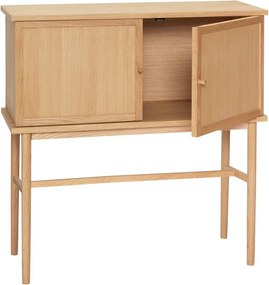 Skrinka v dekore duba v prírodnej farbe 90x90 cm Dash – Hübsch