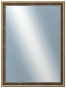 DANTIK - Zrkadlo v rámu, rozmer s rámom 60x80 cm z lišty TOOTH malá zlatá (3163)