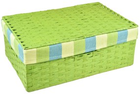 Úložný box s vekom zelený Rozmery (cm): 30x21, v. 11