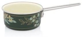 Kastról s rúčkou 16cm, smalt, dekor Golden times