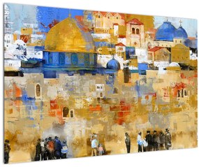 Obraz - Múr nárekov, Jeruzalem, Izrael (90x60 cm)
