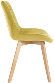 Stolička Brook - zamat - Žltá