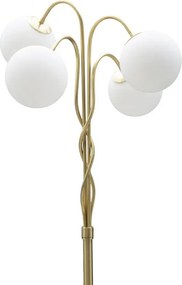 Stojacia lampa Glamy 176 cm biela/zlatá