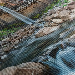 Obraz - Vodopád Svartifoss, Island (90x60 cm)