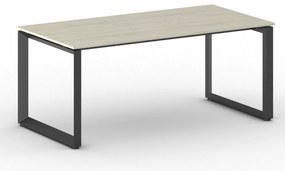 Kancelársky stôl PRIMO INSPIRE, 180x90 cm, čierna podnož, dub prírodný