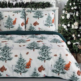 VIANOČNÉ OBLIEČKY Z MIKROVLÁKNA ROLAND 200X220 CM, 2 KS 70X80 CM VZOROVANÉ