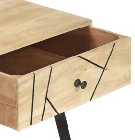 vidaXL Konferenčný stolík z mangovníkového dreva 95x50x42 cm-