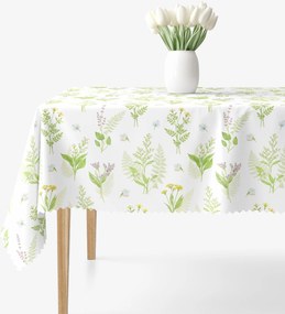 Goldea hranatý teflónový obrus - lesné kvety 80 x 80 cm