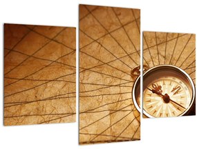 Obraz - Kompas (90x60 cm)