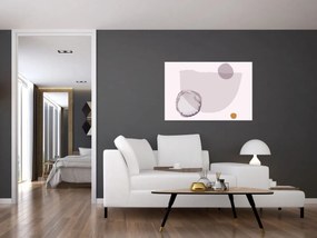 Obraz - Fialový minimalizmus N⁰2 (90x60 cm)