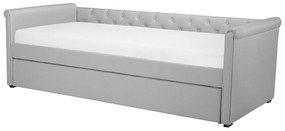 Rozkladacia posteľ 80 cm LISABON (s roštom) (svetlosivá). Vlastná spoľahlivá doprava až k Vám domov. 1022716
