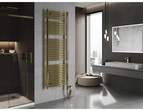 Mexen Ares, elektrické vykurovacie teleso 1800 x 600 mm, 600 W, zlatá lesklá, W102-1800-600-2900-50