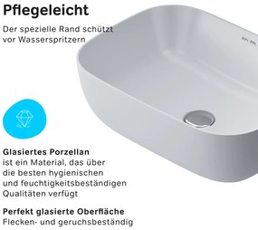 Pultové umývadlo 45 AM.PM Func MFAWCC10450WG biele lesklé