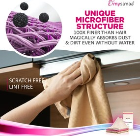MySimaa Profesionálne čistiace utierky, čistiace utierky, mikrovlákno, 60 x 40 cm