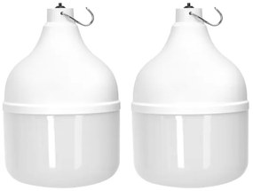 Aigostar - LED Solárny luster so senzorom 2xLED/70W/12V 12000 mAh 6500K pr. 12 cm