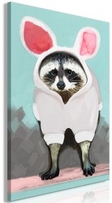 Artgeist Obraz - Raccoon or Hare? (1 Part) Vertical Veľkosť: 20x30, Verzia: Na talianskom plátne