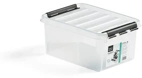 Plastový box s vekom LEE, 8 L, 10 ks, 340x250x160 mm, priehľadný