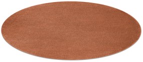 Okrúhly koberec SOFTY Jednofarebný, terakota