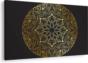 Obraz zlaté abstrakcie (90x60 cm)