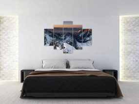 Obraz - Východ slnka v horách (150x105 cm)