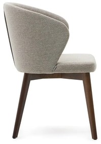 Béžové čalúnené jedálenské kreslo Darice – Kave Home