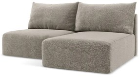 Béžová rozkladacia/s úložným priestorom rohová pohovka (pravý roh) Kalena – Makamii