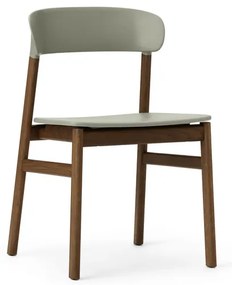 Stolička Herit Chair – pastelová zelená/dymový dub
