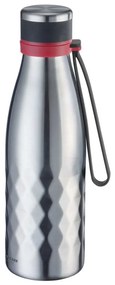 Svetlosivá cestovná antikoro-silikónová fľaša 550 ml Viva – Westmark