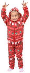 Detský overal CHRISTMAS ONESIE červený - rôzne veľkosti Veľkosť: 110 - 116