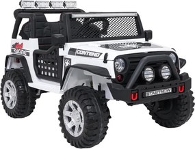 Elektrické autíčko Jeep BEAST 4x4 biele