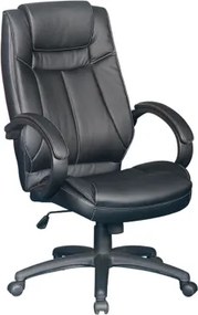 Kancelárske kreslo Stuart, čierna ekokoža%