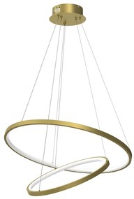 Závesné LED svietidlo Hoop, 2x LED 51w, 4000k, g