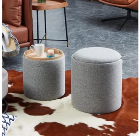 Eglo 424022 - SADA 2x Taburet MASHIKE pr. 34,5/39 cm šedá