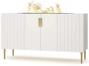 Elektrický krb Prins 1000 R biela