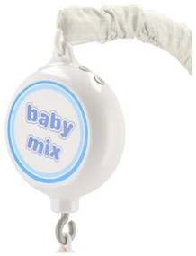 BABY MIX Elektronický kolotoč nad postieľku Baby Mix Medvedíky a králiky s melódiami
