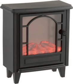 LED dekorácia krb COZY WARM 40x35 cm, čierny