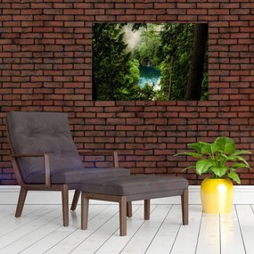 Obraz - Priezor medzi stromami (90x60 cm)