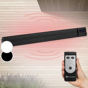 Cosmic Beam Plus, infračervený terasový ohrievač, 2400 W, IP44, diaľkový ovládač, čierny