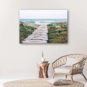 Gario Obraz na plátne Drevená cesta k moru Rozmery: 60 x 40 cm