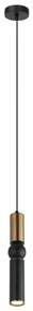 ITALUX PND-14290-1-BRO-BK - Luster na lanku ISIDORA 1xGU10/25W/230V čierna/bronz