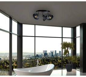 Bodové svietidlo FAUN 3xE27/60W/230V čierna